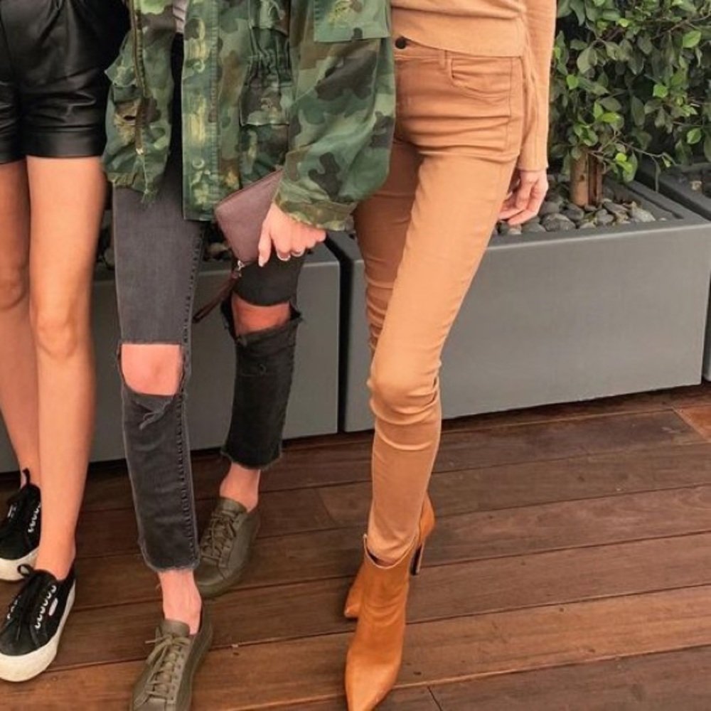 Tan JBrand & Theory jeans